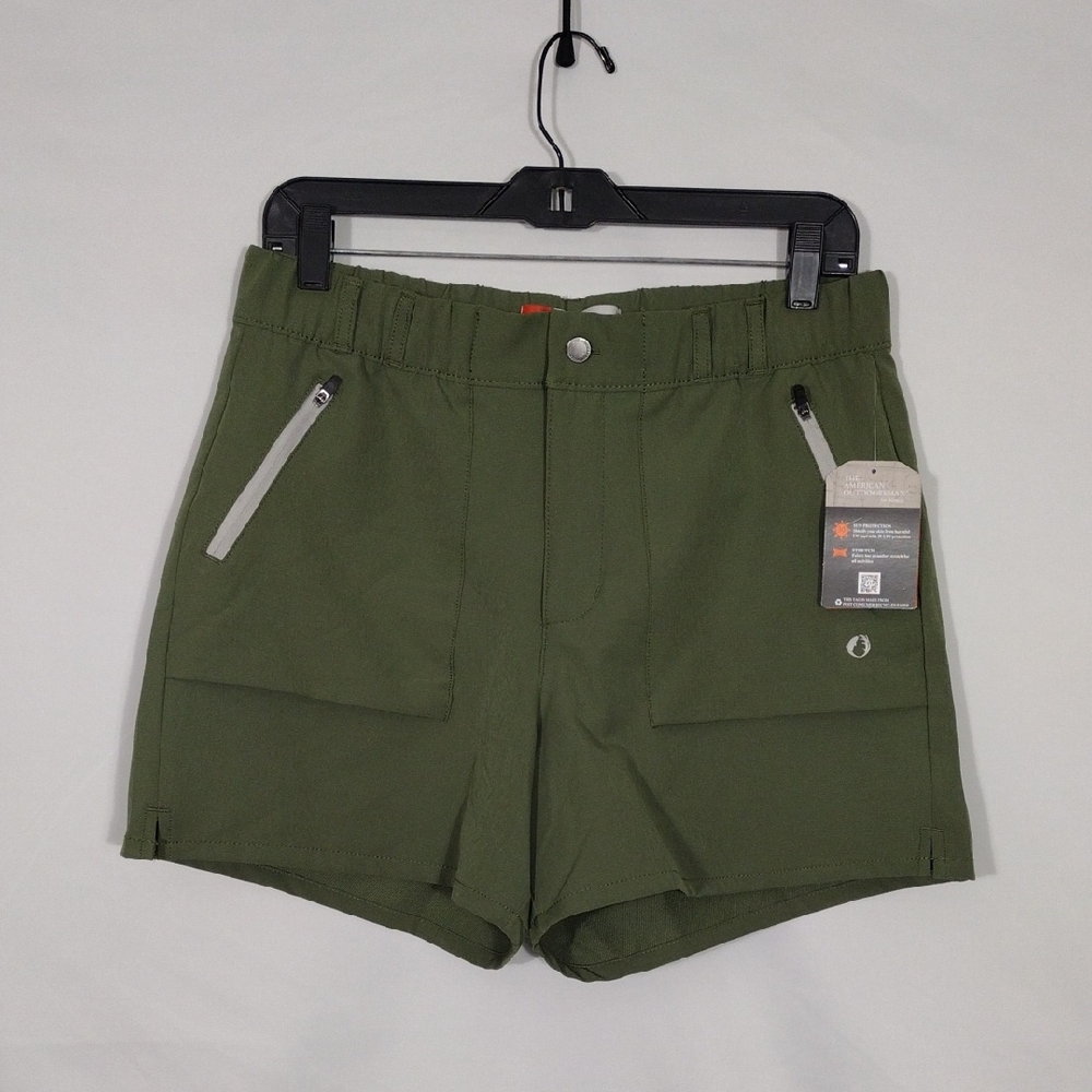 NWT The American Outdoorsman For Women Olivine Hybrid Pull On Trail Short Sz Med